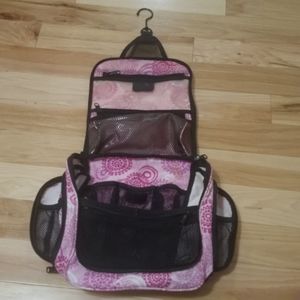 LL Bean Beauty Organizer Toiletry Bag Purple/Pink
